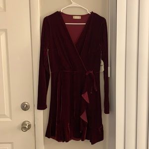 Women’s velvet dress from Altar’d State.